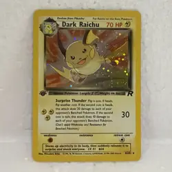Pokemon Card - Team Rocket 83/82 - DARK RAICHU (holo-foil) *1st Edition* *NM - Image 5