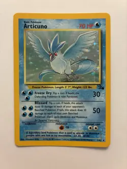 Pokemon TCG Articuno Holo Rare Card 2/62 Fossil LP - Image 1