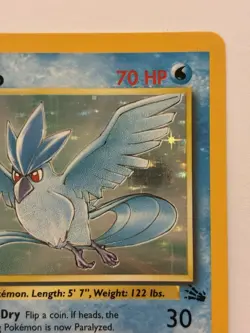 Pokemon TCG Articuno Holo Rare Card 2/62 Fossil LP - Image 5