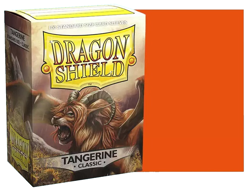 100 Dragon Shield Classic Standard Size Tangerine Card Sleeves deck protector - Image 1