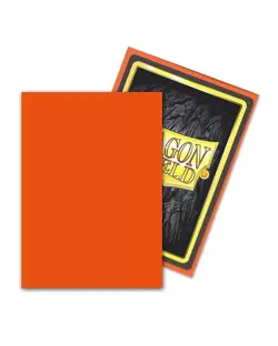 100 Dragon Shield Classic Standard Size Tangerine Card Sleeves deck protector - Image 3