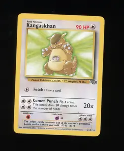 Kangaskhan 21/64 Jungle Pokemon Card WOTC 1999 Rare LP - Image 1