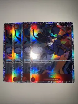 4 X Sabo OP05-007 SR One Piece Card Game English NM Playset CCG TCG - Image 1