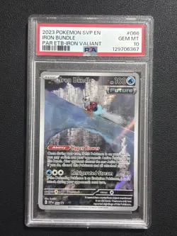 Iron Bundle 066 Sv: Scarlet & Violet Black Star Promo Cards Holo Pokemon PSA 10 - Image 1
