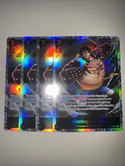 One Piece Card Game Monkey.D.Luffy OP04-090 SR X4 Playset English TCG CCG - Image 1