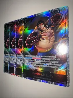 One Piece Card Game Monkey.D.Luffy OP04-090 SR X4 Playset English TCG CCG - Image 3