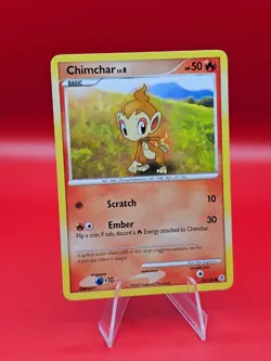 Pokemon TCG Chimchar 76/130 Diamond and Pearl Regular LP-- Common Card - Image 1