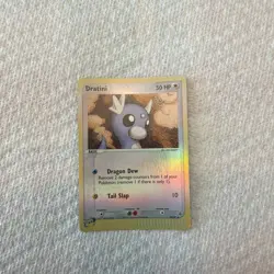 NM Pokemon Dratini 26/97 2003 EX Dragon Uncommon Reverse Holo Foil E Series Card - Image 1