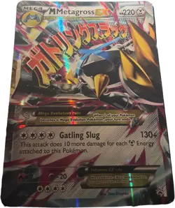 Pokemon Metagross EX JUMBO Card - XY Black Star Promo #XY35 (Holo) - Image 1