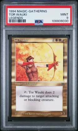 TOR WAUKI Legends PSA 9 Vintage MTG [Nostalgium] - Image 1