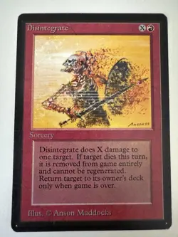Disintegrate Limited Edition - Beta Edition Regular, Magic the Gathering - Image 1