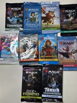 Magic The Gathering Assorted Play Packs Lot 10 - Image 1