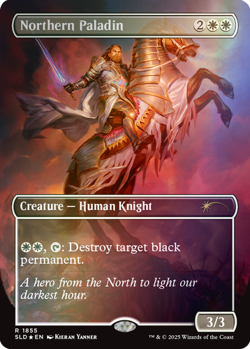 FOIL - Northern Paladin - MTG- Secret Lair Artist Kieran Yanner SLD - Image 1