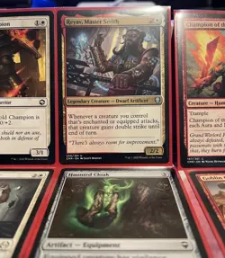 MTG Pauper Commander Deck - Reyav Master Smith - Boros Equipment & Auras PDH - Image 1
