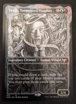 MTG Magic The Gathering Eruth, Tormented Prophet Showcase MISPRINT - Image 1