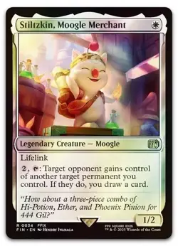 Stiltzkin, Moogle Merchant #34 (Foil) (NM) Final Fantasy FIN Magic MTG - Image 1
