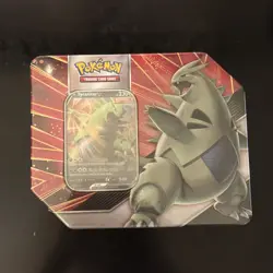 Pokemon TCG Tyranitar Strikers V Tin Factory Sealed New - Image 1