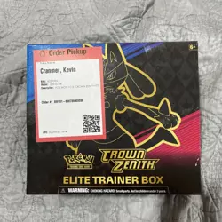 Pokemon TCG: Crown Zenith Elite Trainer Box ETB - Factory Sealed - 10 Packs - - Image 1