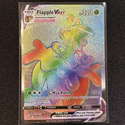 Flapple VMAX 164/163 Rainbow Secret Rare - 2021 Pokemon Battle Styles - Image 1