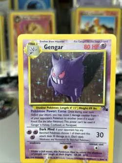 Gengar 5/62 Fossil Holo Rare Unlimited Pokemon TCG - Image 2