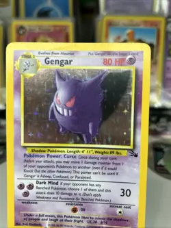 Gengar 5/62 Fossil Holo Rare Unlimited Pokemon TCG - Image 3