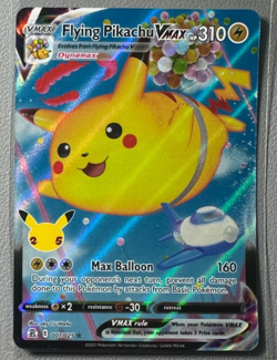 2021 Pokemon Celebrations 007/025 Flying Pikachu Vmax Full Art - Image 1