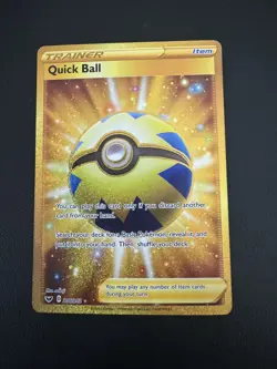 POKEMON TCG QUICK BALL 216/202 SWORD AND SHIELD NASE SET SEVRET RARE’nn - Image 1