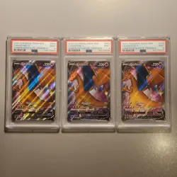 2020 Pokemon Champions Path Charizard V SWSH050 PSA 9 Sequential Lot - Image 1