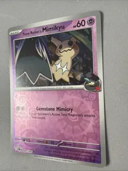 Pokemon TCG * Destined Rivals 087/182 Team Rocket's Mimikyu * REVERSE HOLO * NM - Image 2