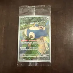 SEALED Pokemon Snorlax SVP 051 Scarlet & Violet 151 Holo Black Star Promo NM - Image 1
