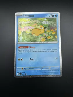 Pokemon TCG Psyduck Mega Evolutions Black Star Promo 007 Near Mint - Image 1