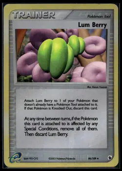Pokemon - Lum Berry - 84/109 - Uncommon - Reverse Holo - EX Ruby and Sapphire - Image 1