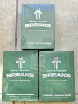 WORLD RECORD BREAKS: GUINNESS POKEMON BOX (5 SLABS INCLUDING 1/1 CERTIFIED - Image 1