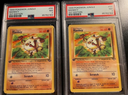 1999 Pokemon Jungle 1st Edition #55/64 Mankey PSA 7 Near Mint (2) Priced EACH - Image 1