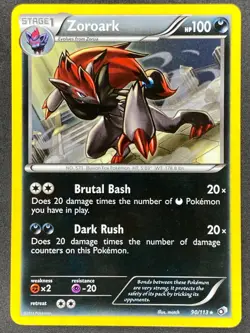 Pokemon Zoroark Non Holo 90/113 LTR Legendary Treasures LP/NM - Image 1