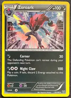 Pokemon TCG - ZOROARK X&Y Base Set 73/146 Holo Rare - NM - Image 1
