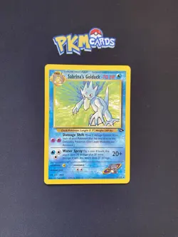Pokemon TCG Sabrina's Golduck Gym Challenge 30/132 Regular Rare LP. - Image 1