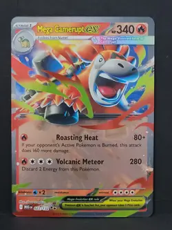 Mega Camerupt ex 022/132 NM Double Rare - Mega Evolution Pokemon TCG - Image 1