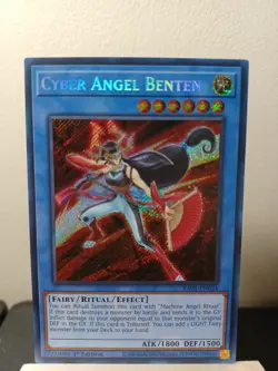 YuGiOh! - Cyber Angel Benten - 1st Edition Secret Rare RA01-EN024 NM - Image 1