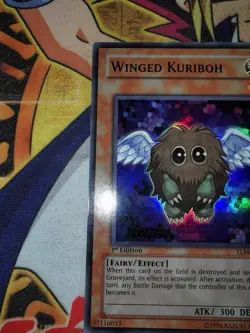 Winged Kuriboh tlm-en005 1st Edition (VLP) Super Rare Yu-Gi-Oh! - Image 3