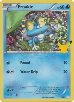 Froakie - 22/25 - Holo - McDonald's 25th Anniversary Promo McDonalds Promo Cards - Image 1