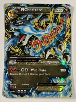 Pokemon TCG XY Flashfire M Charizard EX Ultra Rare Card 69/106 Damaged HP - Image 1