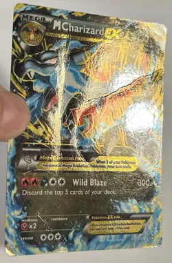 Pokemon TCG XY Flashfire M Charizard EX Ultra Rare Card 69/106 Damaged HP - Image 3