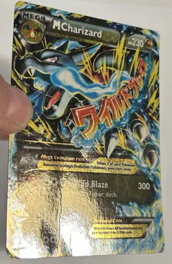 Pokemon TCG XY Flashfire M Charizard EX Ultra Rare Card 69/106 Damaged HP - Image 4