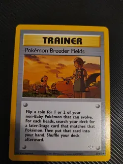 Pokemon Breeder Fields 62/64 Neo Revelation Pokemon Card Vintage WOTC NM - Image 1