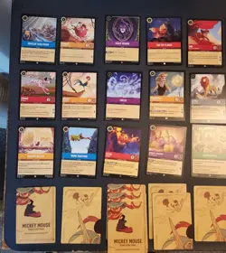Disney Lorcana First Chapter Card Lot, 104 Cards With Foils - Image 4