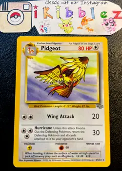 Pidgeot 33/110 LP Non Holo Rare WoTC Jungle Pokemon Card. Free Tracked Shipping! - Image 1