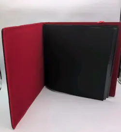2 The Dex Binder 12 Holds 460 Cards Black Saffiano Exterior Red Velvet Interior - Image 5