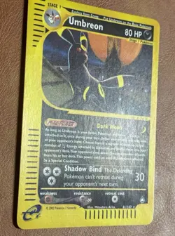 Umbreon 🐈‍⬛ - 41/147 - Pokemon Aquapolis Reverse Holo Rare Card LP Clean holo - Image 2