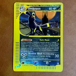 Umbreon 🐈‍⬛ - 41/147 - Pokemon Aquapolis Reverse Holo Rare Card LP Clean holo - Image 5
